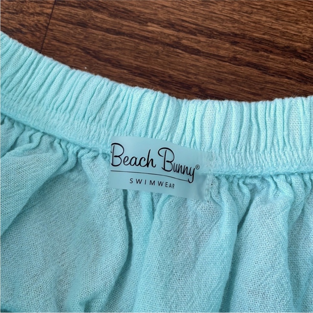 Blue Ruffle Mini Skirt - Picture 4 of 5
